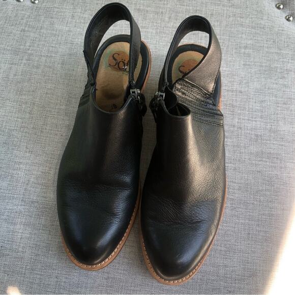 Sofft Arabia Women's Black Slingback Comfort Bootie Style Low Heel Sz 8 - Picture 10 of 12